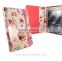 Slim Flower Book-Style fabric case cover for Amazon Kindle 4 / Touch / Paperwhite / 6" E-Ink e-reader