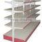 RH-HSBW03 Double Side Supermarket Metal Shelf With Wire Mesh Back Panel