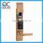 Hot-selling touch screen keyless smart fingerprint hotel handle lock