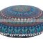 Mandala Throw Pillow Cover Indian Floor Pouf Ottoman Meditation Cushion Cover Large Round Pillow Case