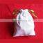 muslin bag drawstring/customized logo branded muslin bag drawstring