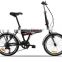 20'' high carbon steel hard fork folding bicycle foldable pedal adjustable handbarset