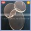 polished surface round silica glass plate