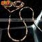 High Quality Unique Design Beads wooden earphones with Microphone Necklace Earphone Necklace Earphone