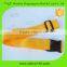 Yellow custom 2cm*5m adjustable luggage strap with removable buckle