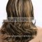 Highlight blonde irsh dance color curly synthetic hair jewish wigs