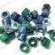 Body piercing jewelry,malachite stone tunnel ear plugs