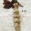 Cheap Heat Resistant Synthetic Blonde Kinky Curly Hair Weft for DIY Doll Hair Wig
