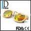 Hot Sell Italy Design Round Natural Wood Metal Temple Sunglasses