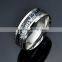 Factory Cheap Stainless Steel Sticker Ring Punk Wide Wedding Band for men Jewelry