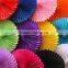 YiWu Whoolesale 6" 8" 10" 12" 16" 10inch 16 inch Red Honeycomb Tissue Paper Fans paper rosettes paper fan