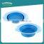 Cheap wholesale personalized portable foldable silicone dog bowl