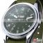 Shark Army Mens Big Case Army Green Band Analog Sport Quartz Watch