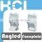 Taiwan Manufacturer French Type RJ45 Keystone 1 Port Angled Faceplate Bezel