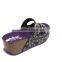 2015 Summer leather buckle cork outsole ladies fancy sandal