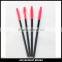 Different heads 4PC Disposable silicone cosmetic applicator silicone mascara wands pink color