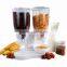 Kawachi Plastic Dual Double Cereal Dry Food Dispenser and Container