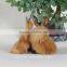 christmas furry small plush miniature squirrel