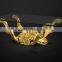 Imperial Noble Furniture Living Room Sofa, Luxury Wood Carved Three Seater Sofa With Gold Painted, British Royal Sofa Couch Set