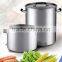 Hotel Stainless Steel Soup Pot Double Bottom for Home Brewing