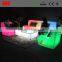 CE certification rechargable led modern furniture/illuminated led sofa