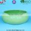 Decorative Display Bowl Round White/green Ceramic Succulent Plant Flower Planter Pot