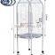 Large Metal Bird Cage Pet Aviary Budgie Parrot Table Mobile Stand Station House
