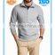 Mens sweatshirt with stand-up polo collar