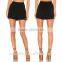 factory price fashion design wholesale girls black ruffle shorts