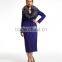 High Quality Hand Made Fox Fur Collar Women's Double Side Cashmere Long Coat