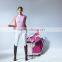Tailored Cut Ladies Competition Polo Shirt Blank Turtle Neck Sleeveless Horse Riding Polo Shirt Equestrian Wear