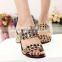 zm50103b summer women hot sell kitten heel shoes comfortable ladies shoes sandal