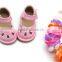 Manufacture 2016 New Arrival OEM Custom Leather Cute Newborn Squeaky Shoes Baby Girl Sandals