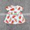 100% cotton summer fruit pattern toddlers dress wholesale baby dress new style