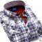  wholesale plaid microfiber flannel shirt designs for men fashionable dress shirt manufacturers