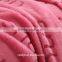China wholesale 100 polyester letter printed pink sherpa blanket throw blanket