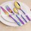 high quality 304 stainless steel spoon knife / nsq titanium plate stainless steel spoon /fancy dinnerware tableware