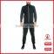 guangzhou shuliqi hot selling mens sport fitted tracksuit 100 cotton plain tracksuits in black