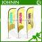 Fast Sublimation printing 110gsm polyester outdoor advertising bowflag