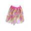 New arrival Multilayer sugar plum fairy ballet tutu rainbow tutu skirt with elastic band