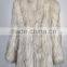 YR134 World Popular Raccoon Fur Coat /Factory Wholesale Knit Raccoon Fur Overcoat