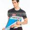 BSCI Men's UPF Sublimation Printing t shirt cooler fabric 88% Polyester 12% Spandex Wholesale t shirts