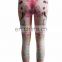 Custom sublimation prited polyester ladies sexi fitness leggings yoga wear
