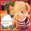 100% Polyester pp Cotton foam OEM brown plush stuffed teddy bear, custom teddy bear with sweater baby plush toys