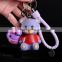 fashion style cute cartoon vinyl doll key chain pendant Teddy Bear keychain