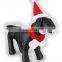 pet adjustable holiday accessory christmas santa hat + scarf for small dog cats