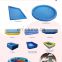 0.9mm PVC Tarpaulin inflatable big swimming blue water pool For Amusement park