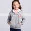 T-GH501 Custom Embroidery Winter Fleece Fur Hood Girls Zipper Hoodies