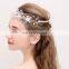 AmelieWedding Bridal Tiara Headband Cute Tulle Simulated Pearl Bridal Hair Vine Wedding Dress Photo Prop Halo Handmade Headbands