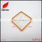 Factory custom plastic square logo badge for garment